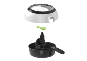 Tefal Actifry Genius Snaking FZ761015 Fritteuse ohne Öl, 1,2 kg, mit 9 Automatikprogrammen und Snackzubehör, intuitives Touchpad und Rezeptbuch, spülmaschinenfest, schwarz - Image 8