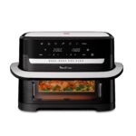 Moulinex Dual Easy Fry 8,3 L - Dual Air Fritteuse, Energieeinsparung bis zu 70%, Fassungsvermögen von 5,2 l und 3,1 l, 7 Programme, knusprige Ergebnisse, spülmaschinenfest, digitales Rezeptbuch,