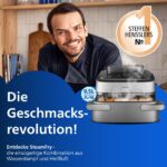Philips Steam Airfryer 5000 Megabasket Heißluftfritteuse, Silber, 9,5 L - Image 2