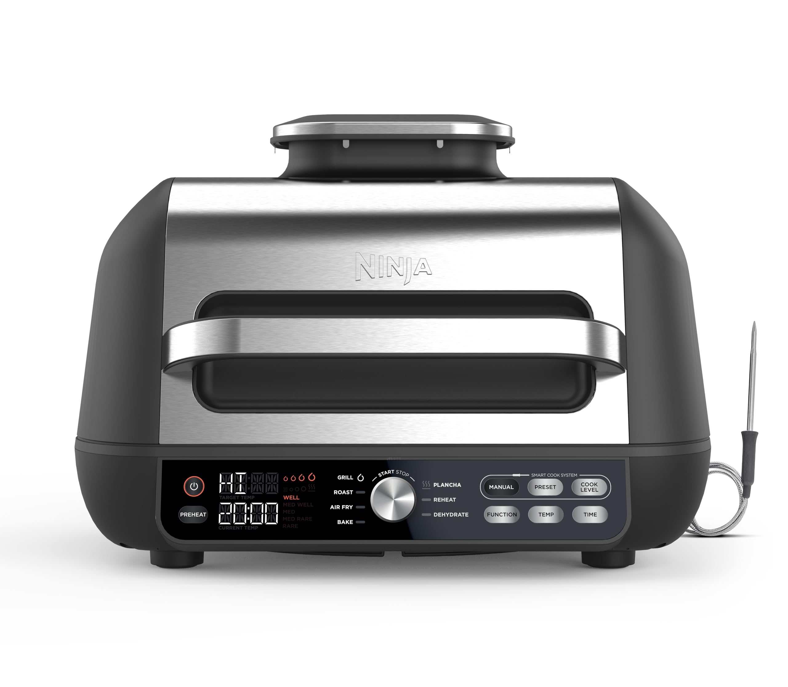 713IllfxeSL Ninja Foodi MAX PRO Grill, Plancha Flat Grill Plate & Airfryer, AG651EU - Image 1