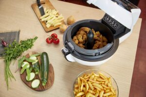 Tefal Actifry Genius Snaking FZ761015 Fritteuse ohne Öl, 1,2 kg, mit 9 Automatikprogrammen und Snackzubehör, intuitives Touchpad und Rezeptbuch, spülmaschinenfest, schwarz - Image 7