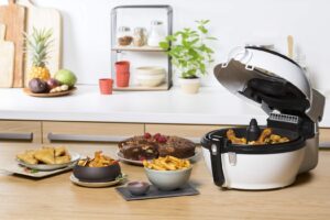 Tefal Actifry Genius Snaking FZ761015 Fritteuse ohne Öl, 1,2 kg, mit 9 Automatikprogrammen und Snackzubehör, intuitives Touchpad und Rezeptbuch, spülmaschinenfest, schwarz - Image 3