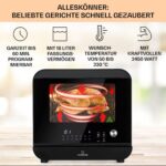 Klarstein 18 L Heißluftfritteuse, Airfryer mit Dampf- und Trocknungsfunktion, Schnelle Heissluftfriteuse XXL, Timer, 10 Programme, Air Fryer zum Luftfritieren, 2450W Fritteuse Heissluft ohne Fett