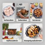 Ninja CRISPi PRO XL Glas-Heißluftfritteuse (Air-Fryer), Weiß AS090EUWH - Image 10